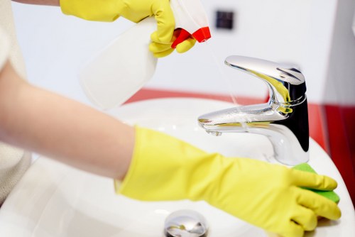 Carpetcleaning Brent safety-focused cleaning process in action