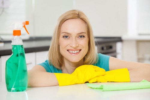 Professional cleaning of stairwells and shared hallways in a Brent apartment block
