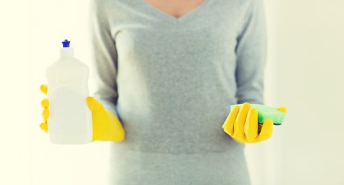 Support section for accessibility requests on a cleaning service website