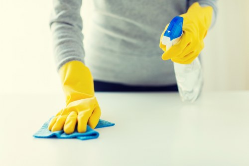 Professional house cleaning in a Brent apartment building