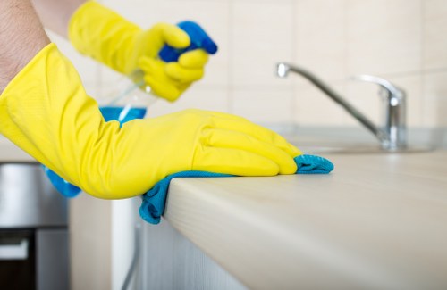 Upholstery cleaning equipment ready for a Brent property visit