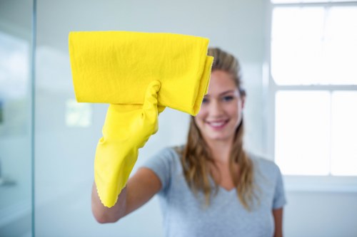 Local Brent cleaners preparing a flat for handover after moving out