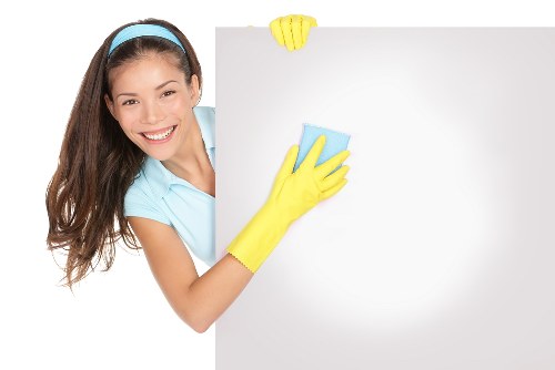 Regular domestic cleaning tasks in a Brent kitchen and living area